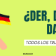 Cómo reconocer y diferenciar los artículos en alemán der, die, das