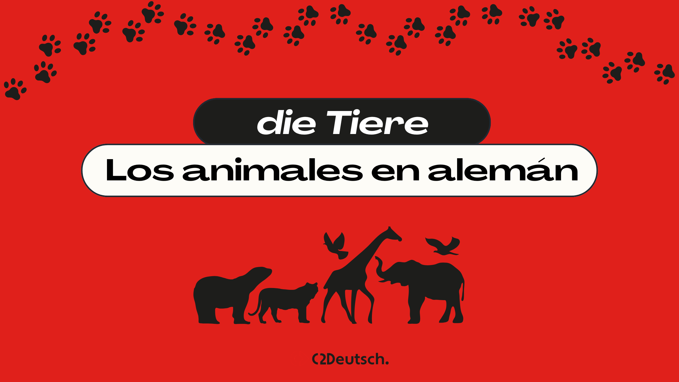 Die Tiere - Los animales en alemán