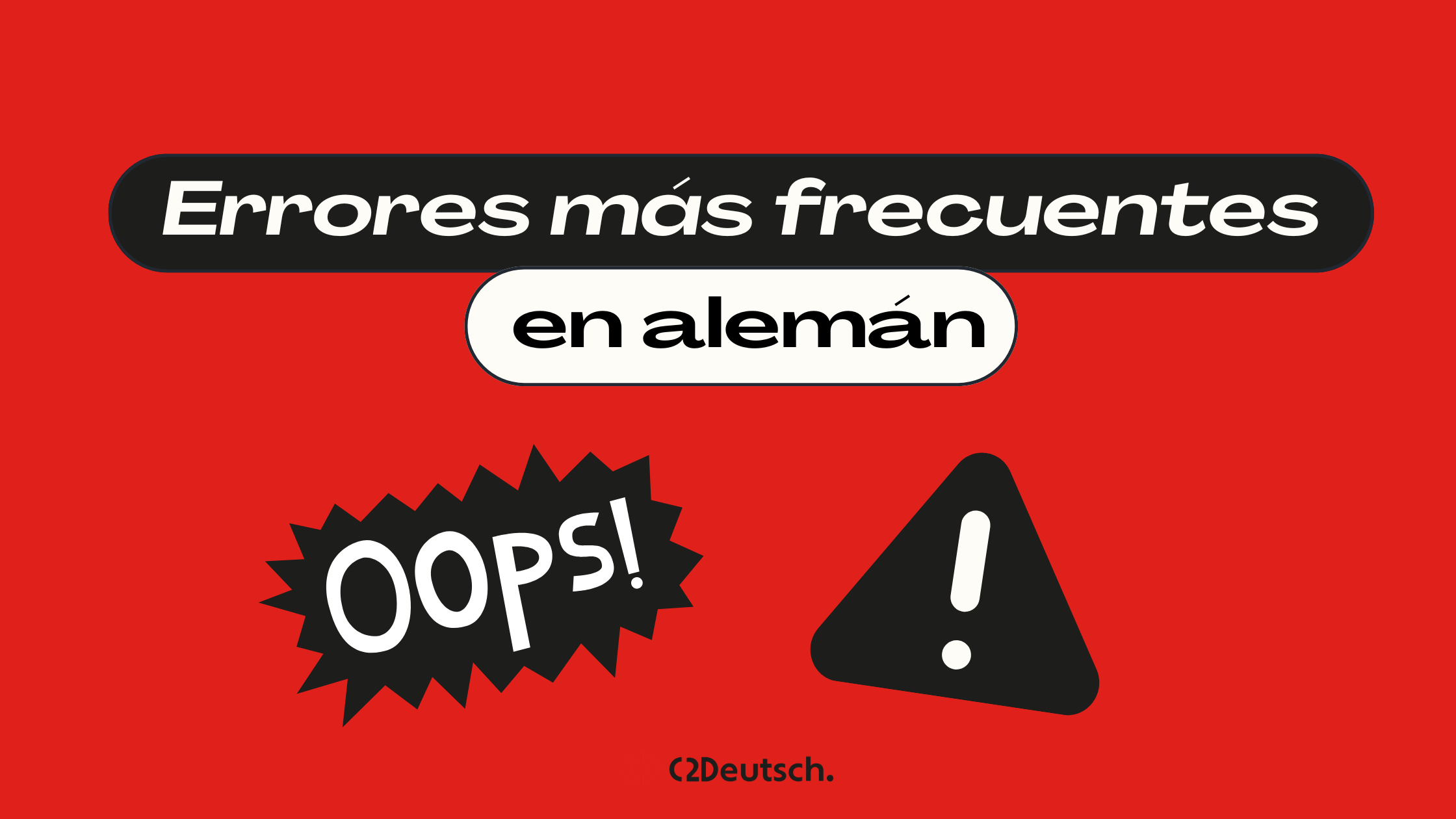 Errores más frecuentes en alemán