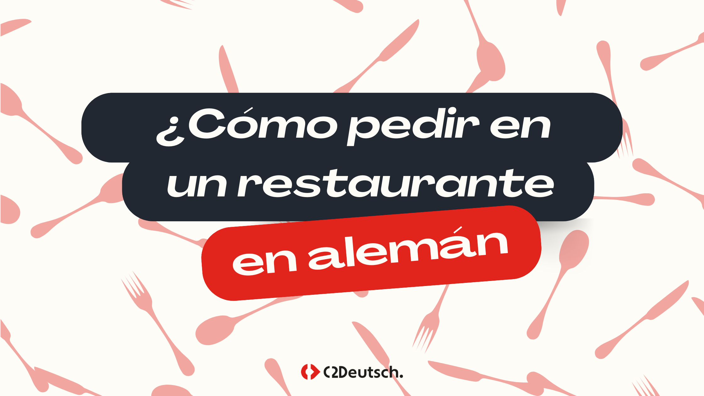 Pedir en el restaurante en alemán